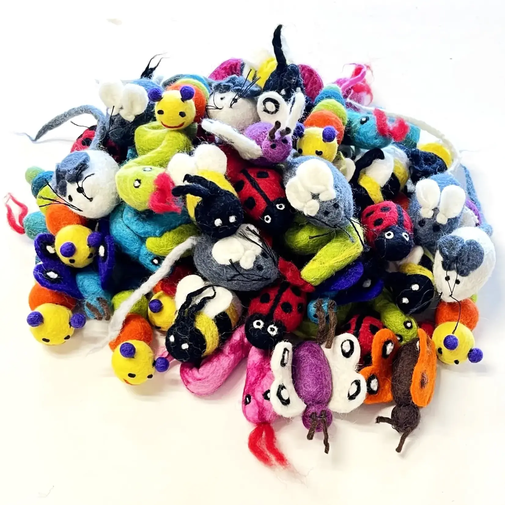 Dharma Dog Karma Cat Karma Cat Wool Toys Backyard Critters Assorted Singles
