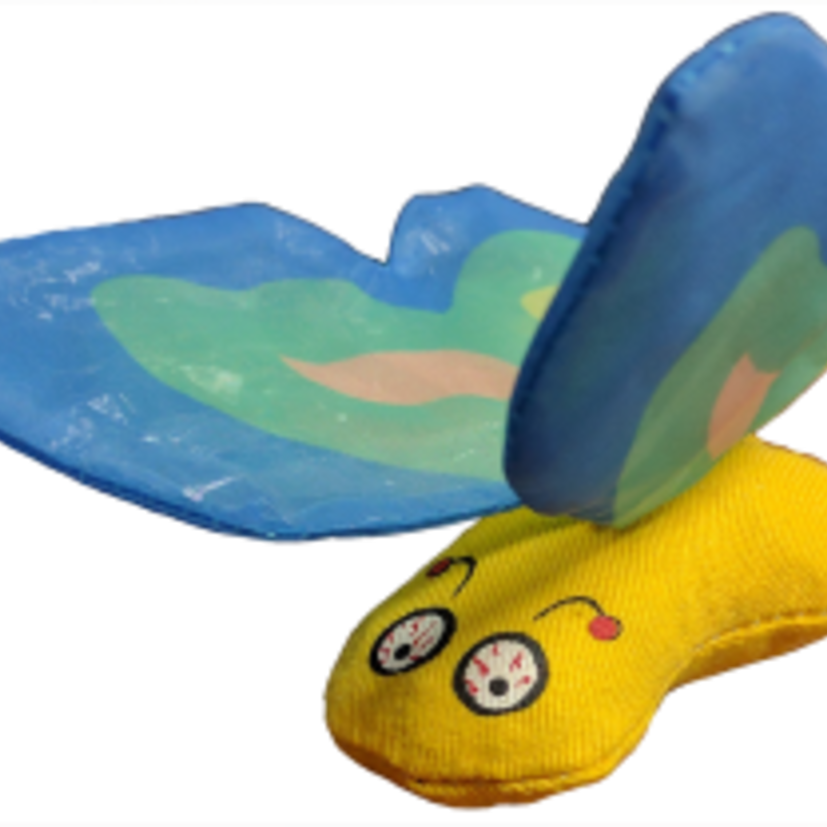 Yeoww Ducky World Inc. Yeowww! Catnip Crinkle Butterfly Blue