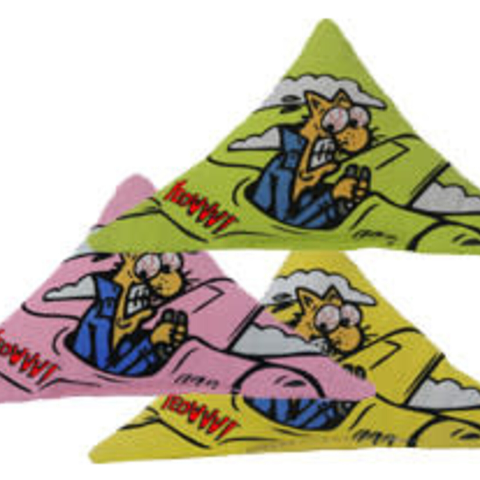 Yeoww Ducky World Inc. Yeowww! Catnip Purrmuda Triangle Yellow