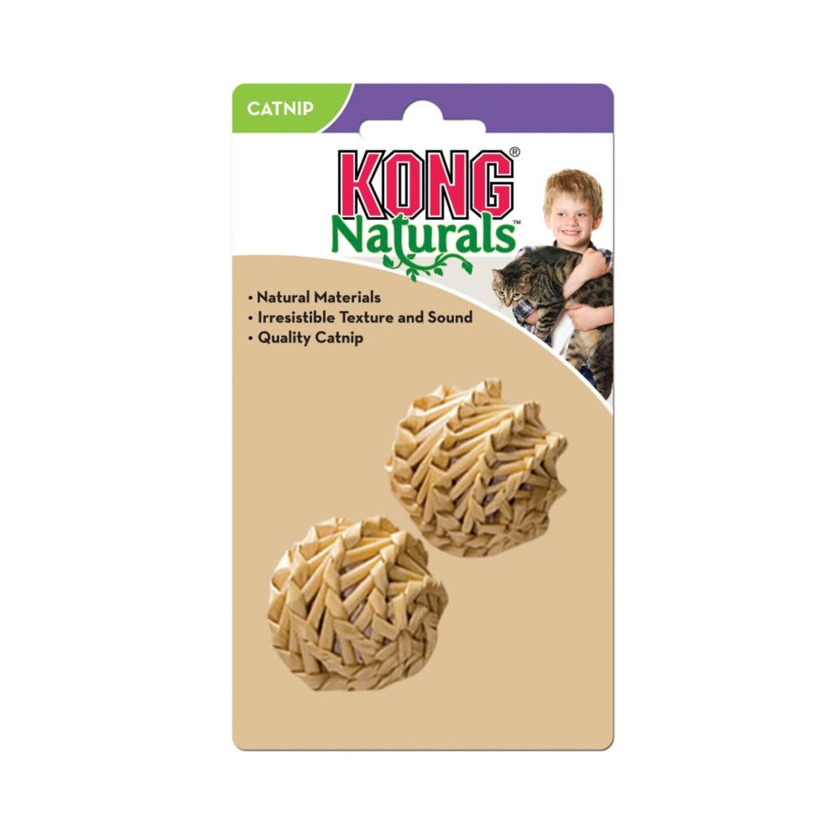 Kong Company KONG Naturals Catnip Straw Ball 2pk