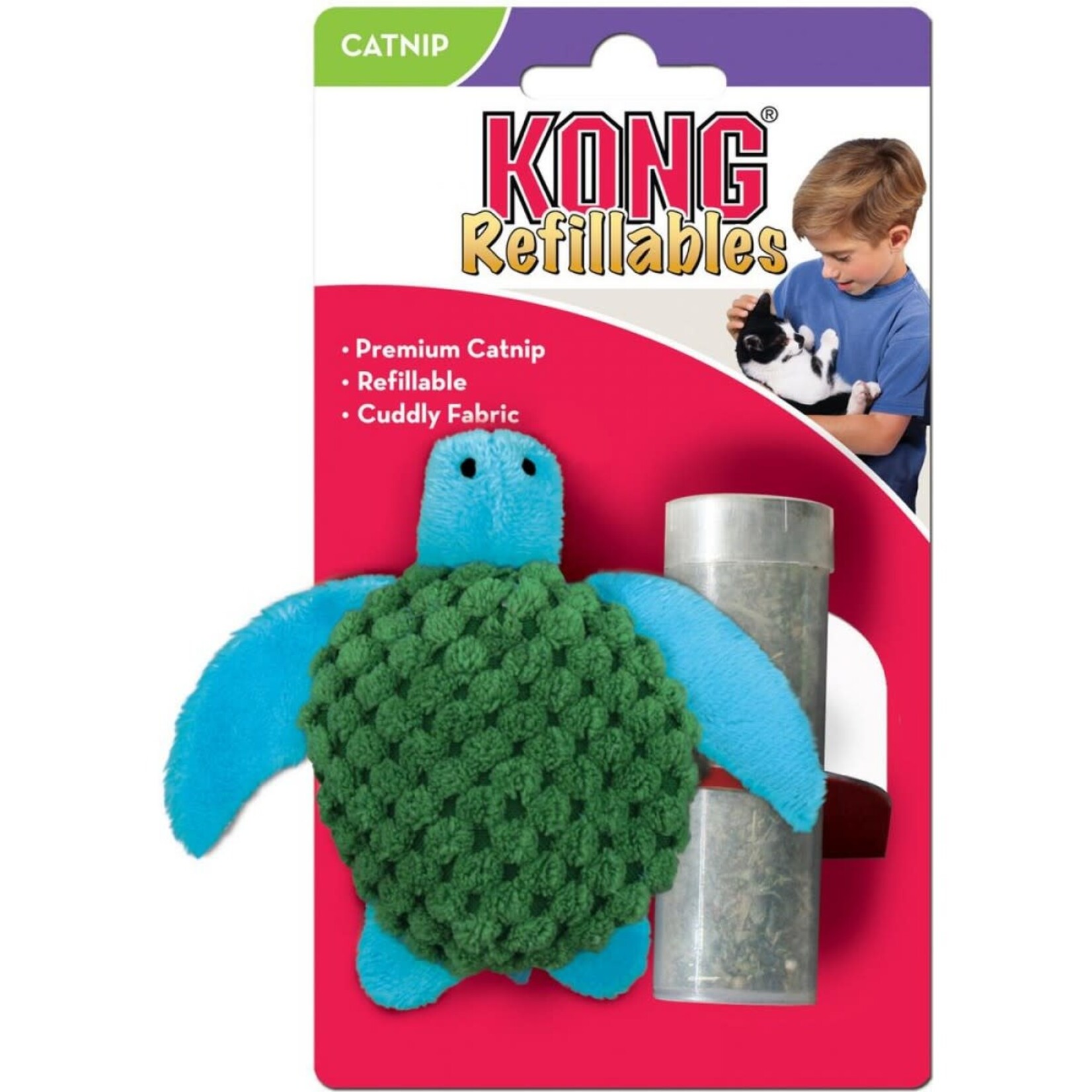 Kong Company KONG Refillables Catnip Turtle