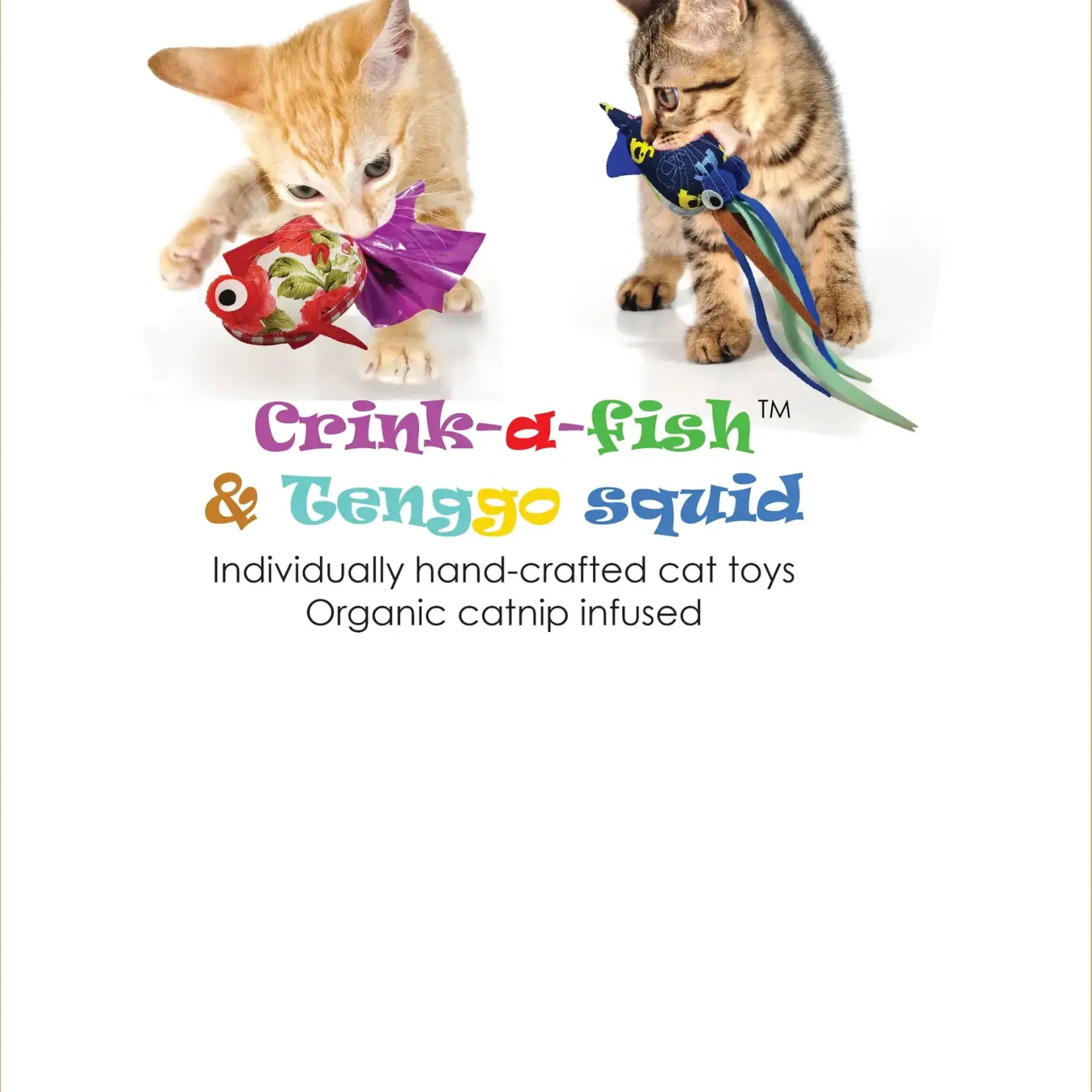 Goli Goli Design Catnip Infused Toy Crink-a-fish