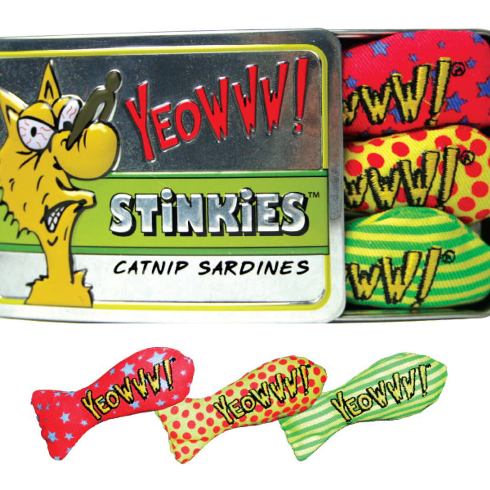 Yeoww Ducky World Inc. Ducky World Yeowww! Stinkies Sardine Tin 3 Pack