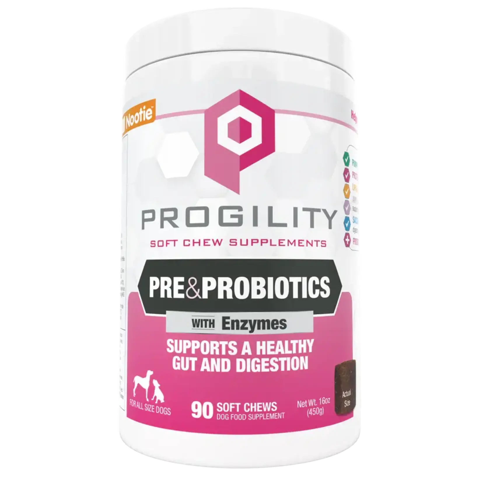 Nootie Nootie Progility Pre & Probiotics Soft Chew Supplement for Dogs 90ct