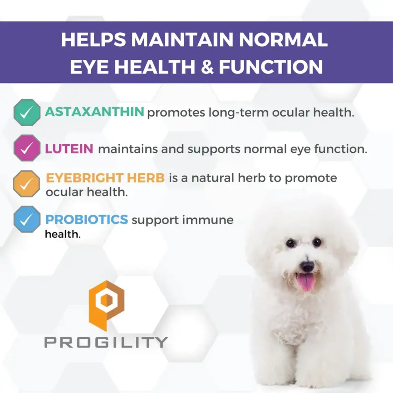 Nootie Nootie Progility Tear Stain Eye Support Soft Chew Supplement for Dogs 80ct