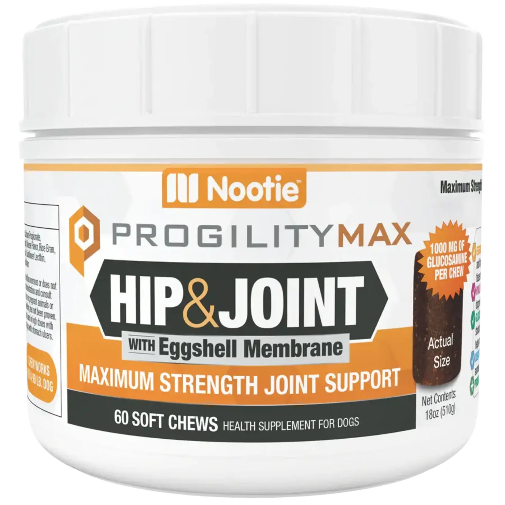 Nootie Nootie ProgilityMax Hip & Joint Soft Chew Supplement for Large Dogs 60ct