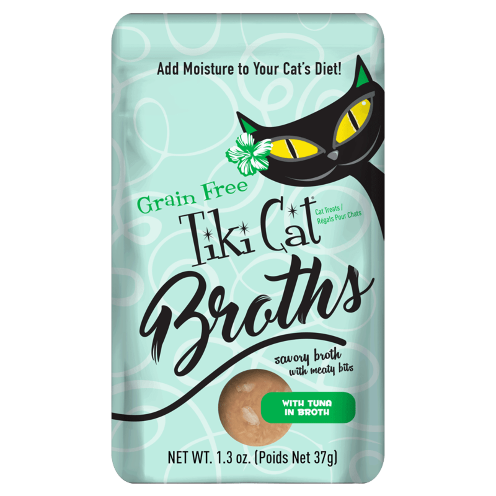 Tiki Pets Tiki Cat Born Carnivore Broths Tuna 1.3oz Pouch