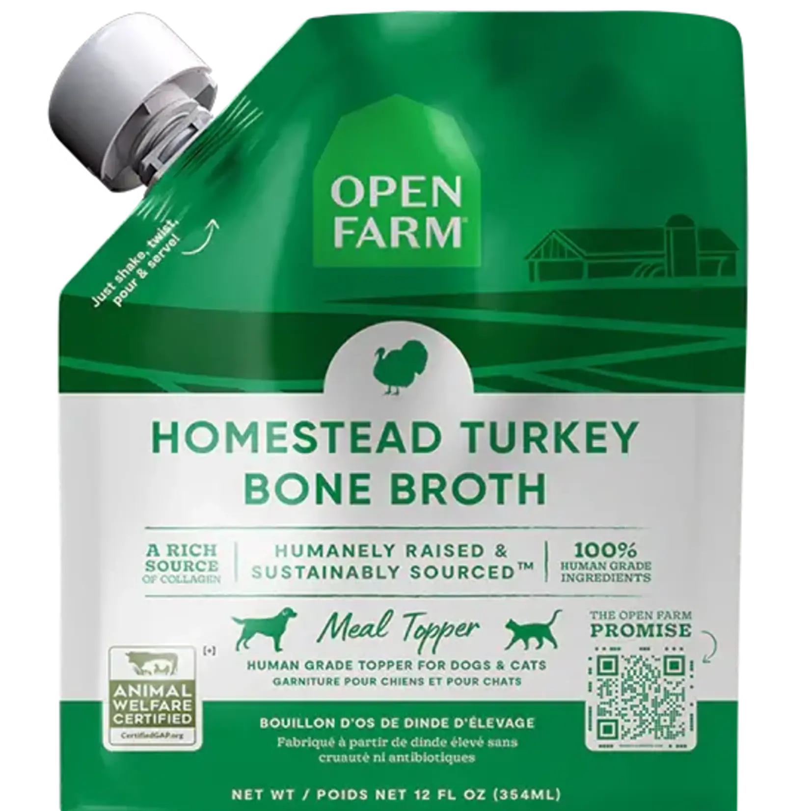 Open Farm Open Farm Bone Broth Turkey 12oz