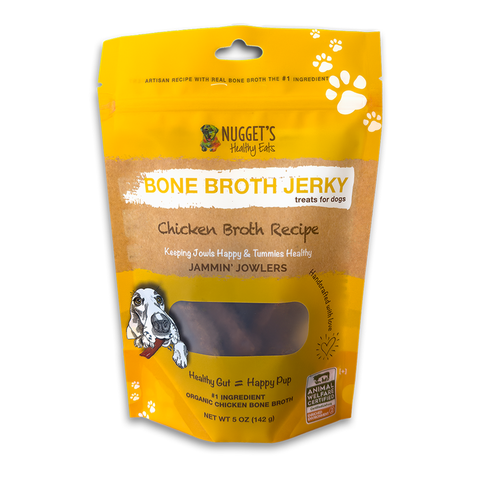 Nugget's Healthy Eats Nugget's Healthy Eats Bone Broth Jerky Chicken 5oz