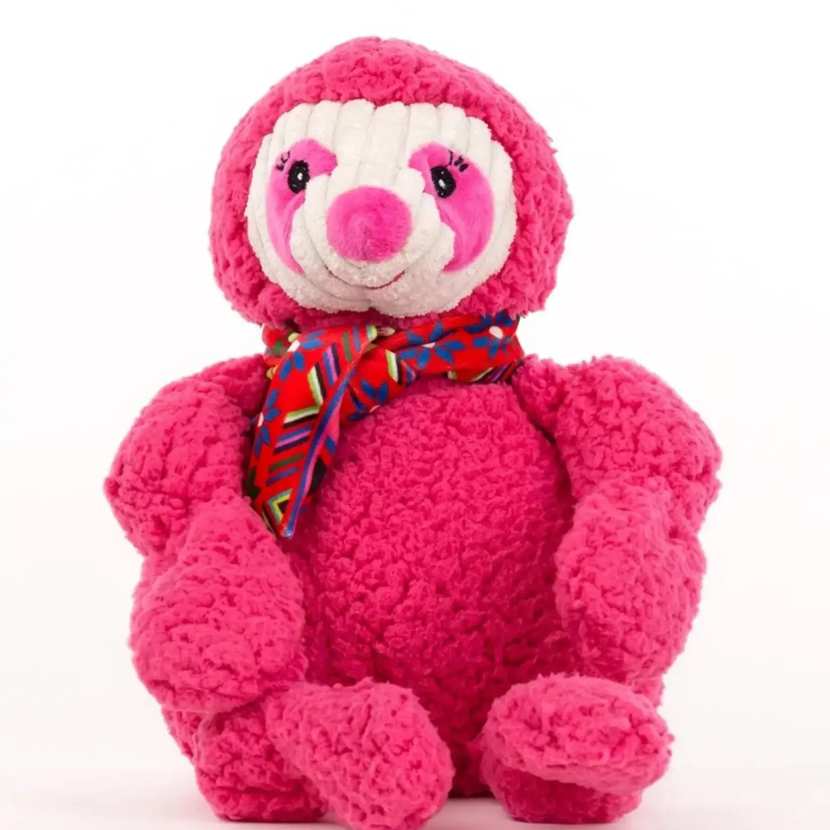 Huggle Hounds HuggleHounds Wild Things Pink Sloth Knottie® Plush Dog Toy Large