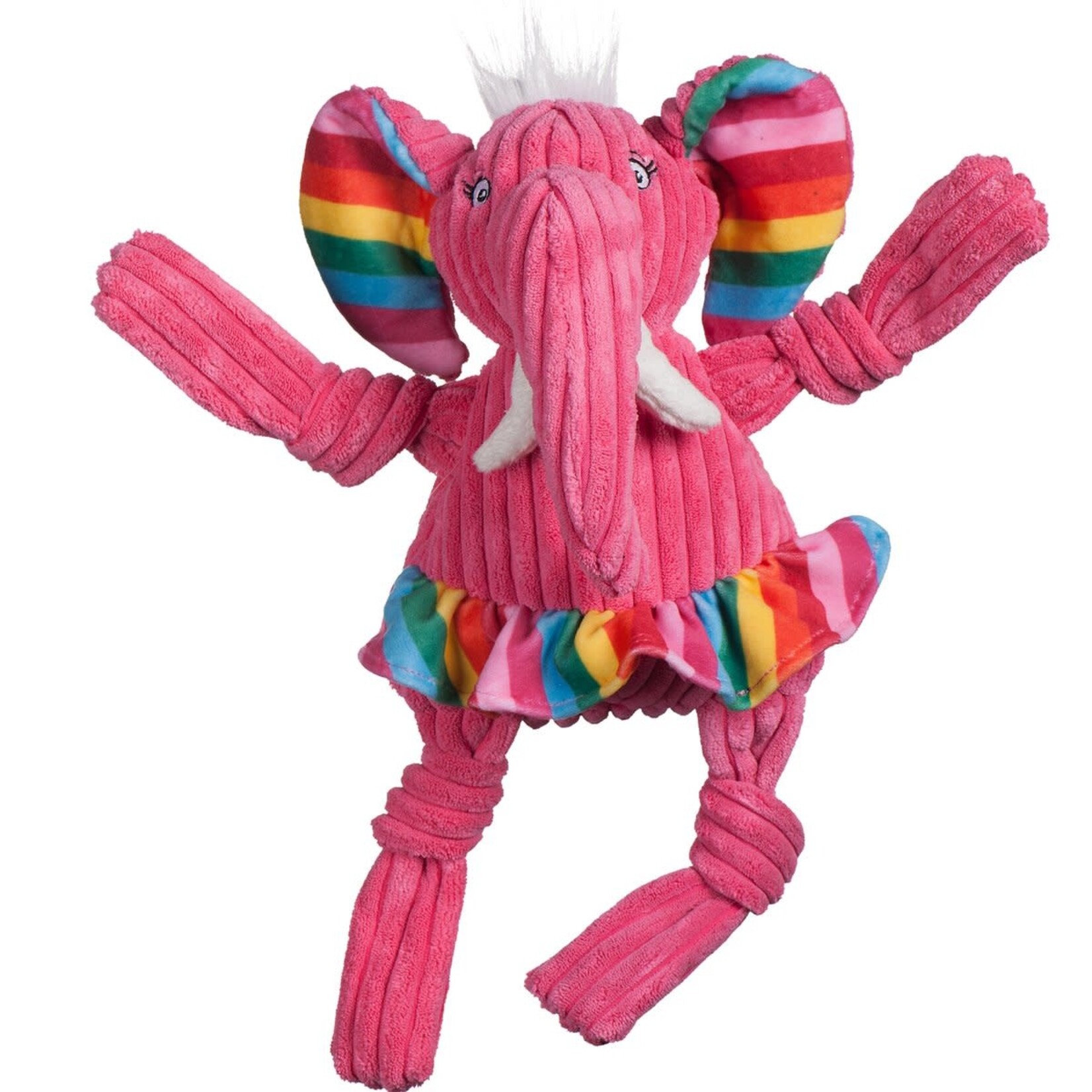 HuggleHounds Rainbow Elephant Knottie™ Dog Toy HuggleHounds Rainbow Elephant Knottie™ Dog Toy