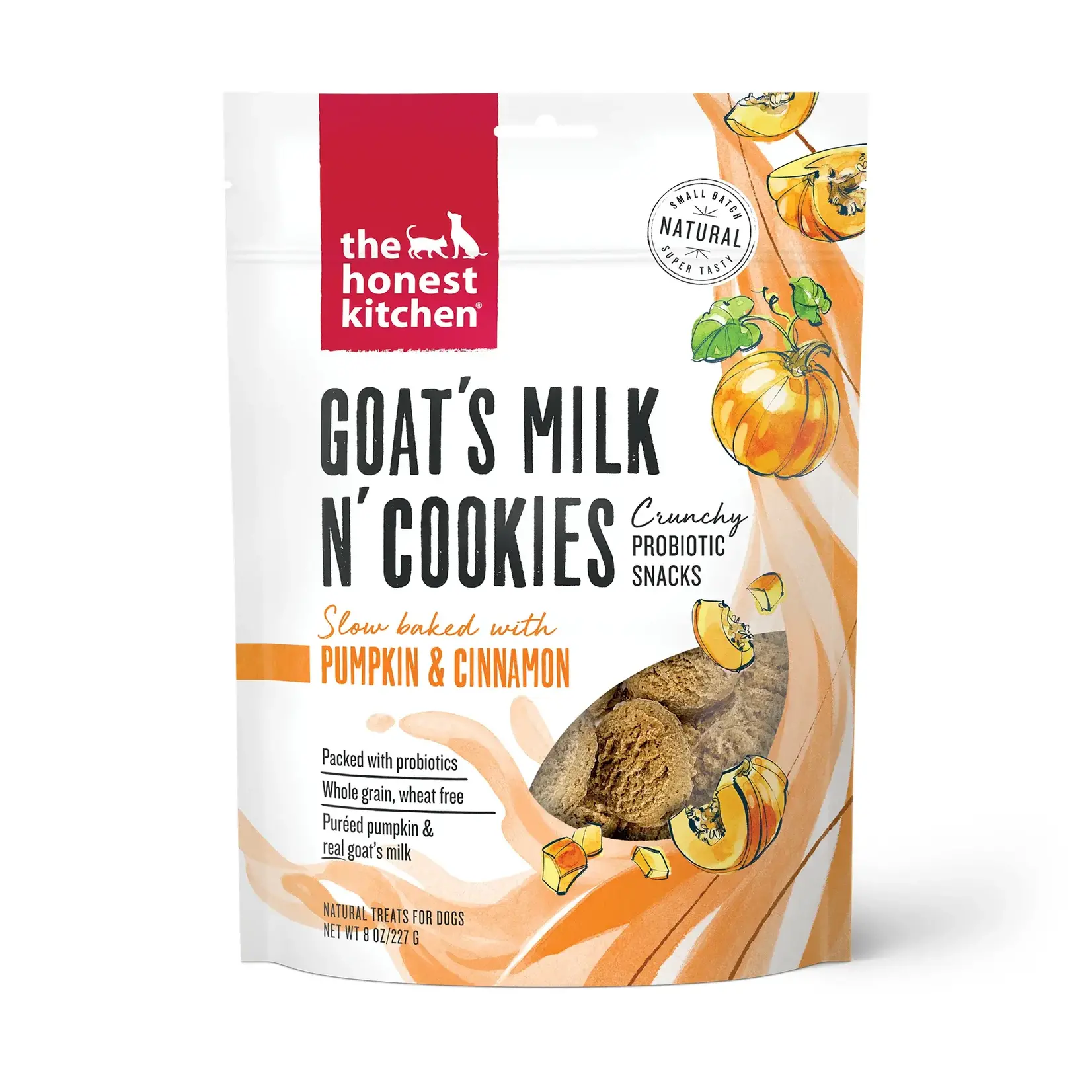 The Honest Kitchen Honest Kitchen Goat's Milk n' Cookies Peanut Pumpkin & Cinnamon Natural Dog Treats 8oz