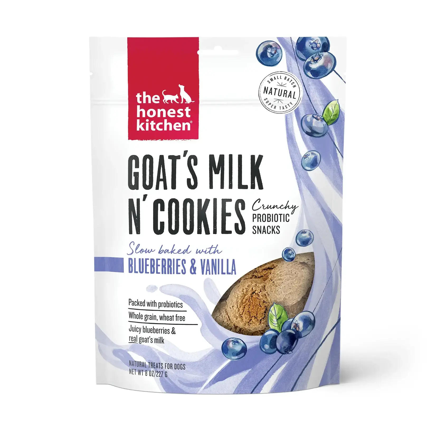 The Honest Kitchen Honest Kitchen Goat's Milk n' Cookies Blueberries & Vanilla Natural Dog Treats 8oz
