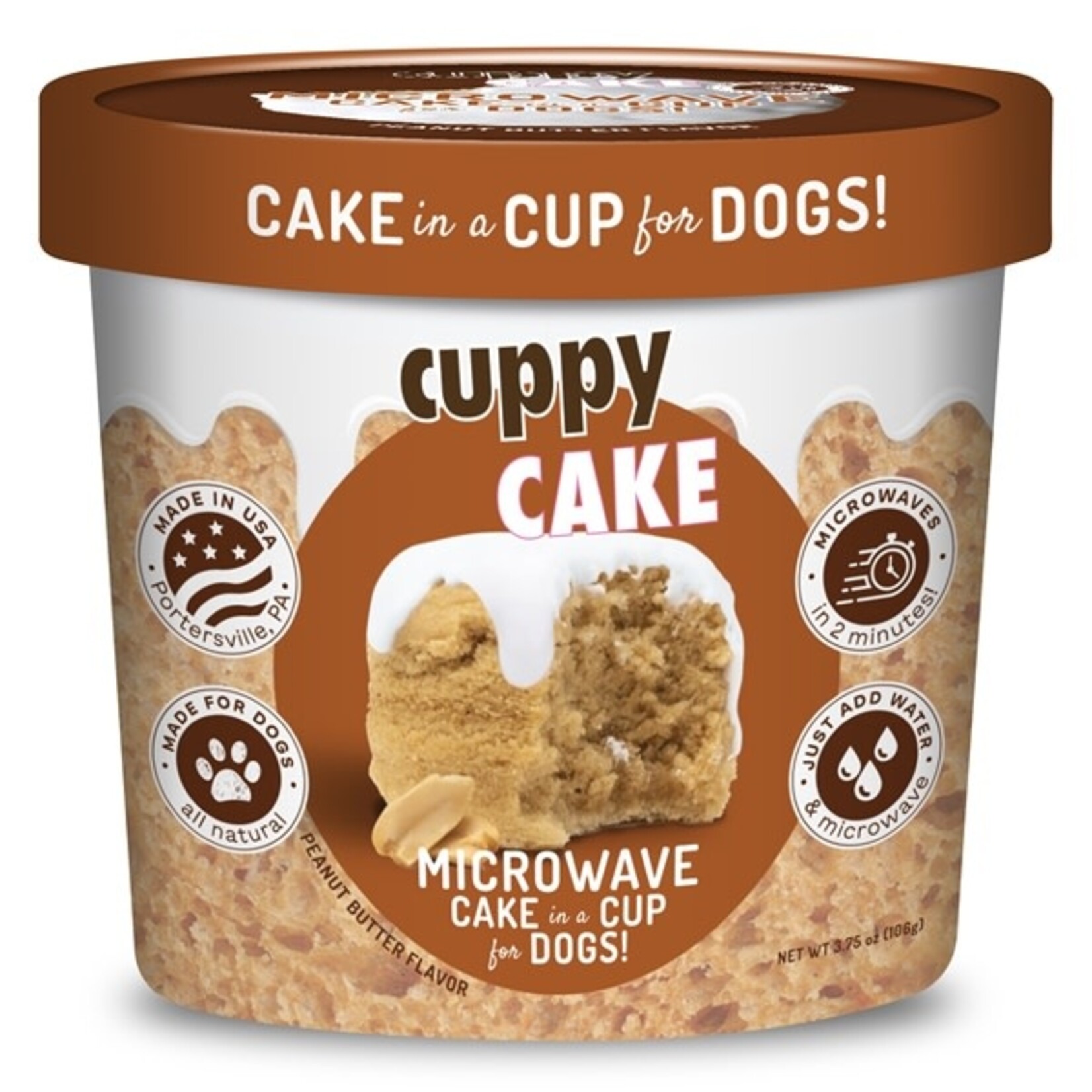 Puppy Cake Puppy Cake Microwaveable Cuppy Cake Peanut Butter Flavor