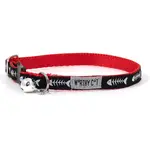 Worthy Dog Worthy Cat Collar Fish Dinner Red