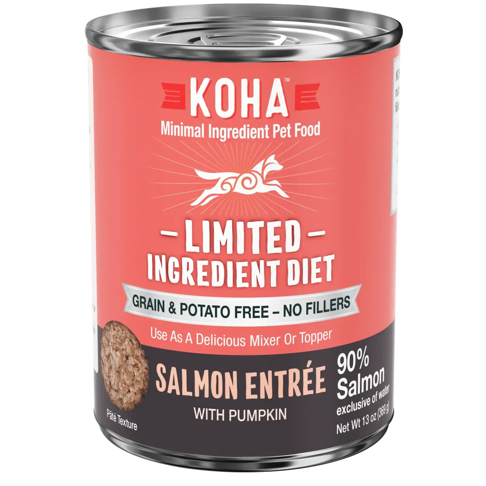 Koha Koha Dog Grain Free Limited Ingredient Salmon Pate 13 OZ