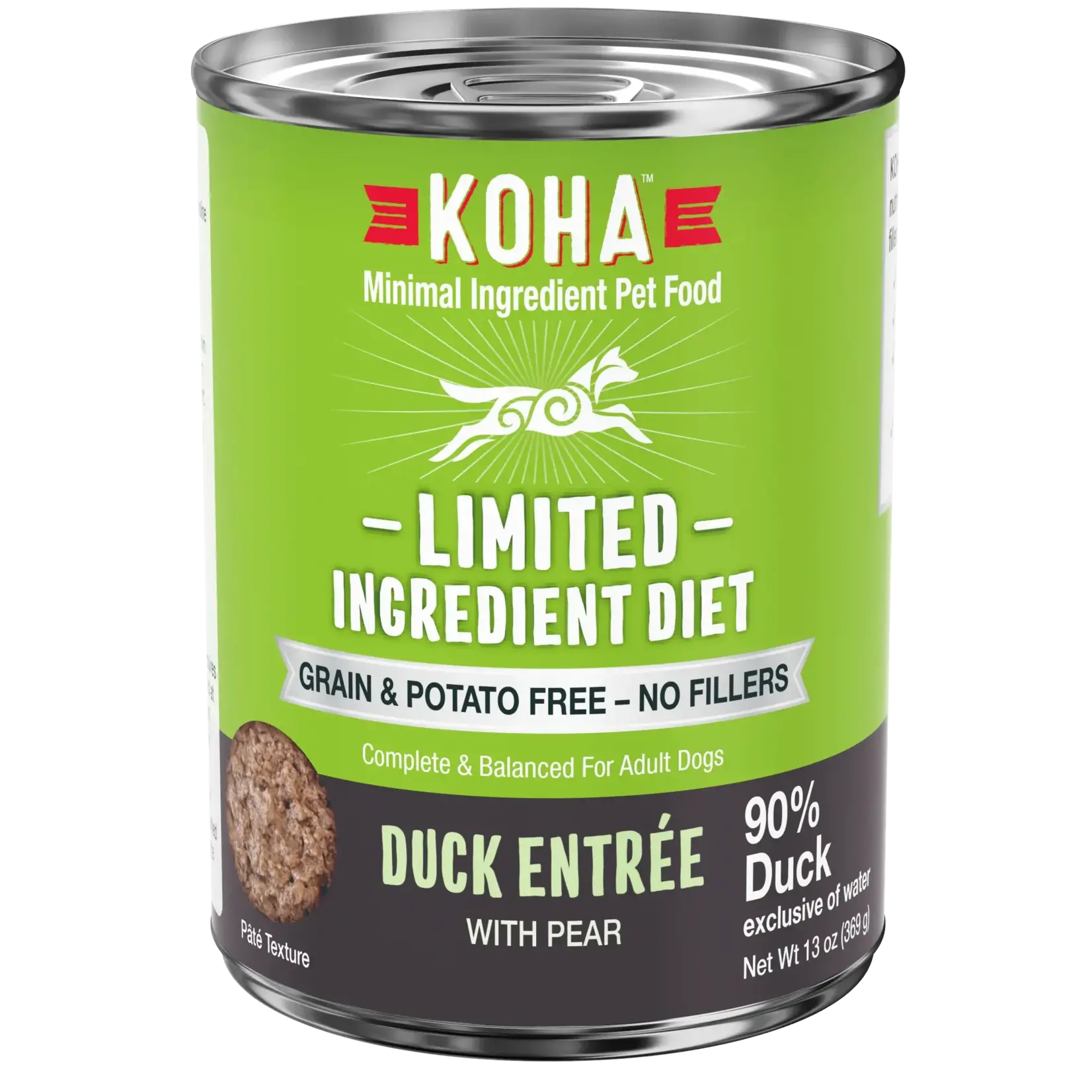 Koha Koha Dog Grain Free Limited Ingredient Duck Pate 13 OZ