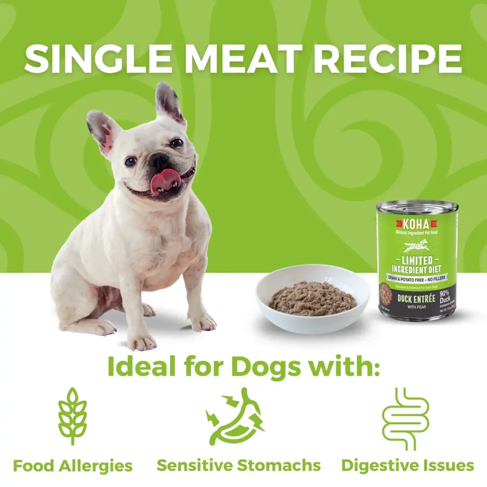 Koha Koha Dog Grain Free Limited Ingredient Duck Pate 13 OZ