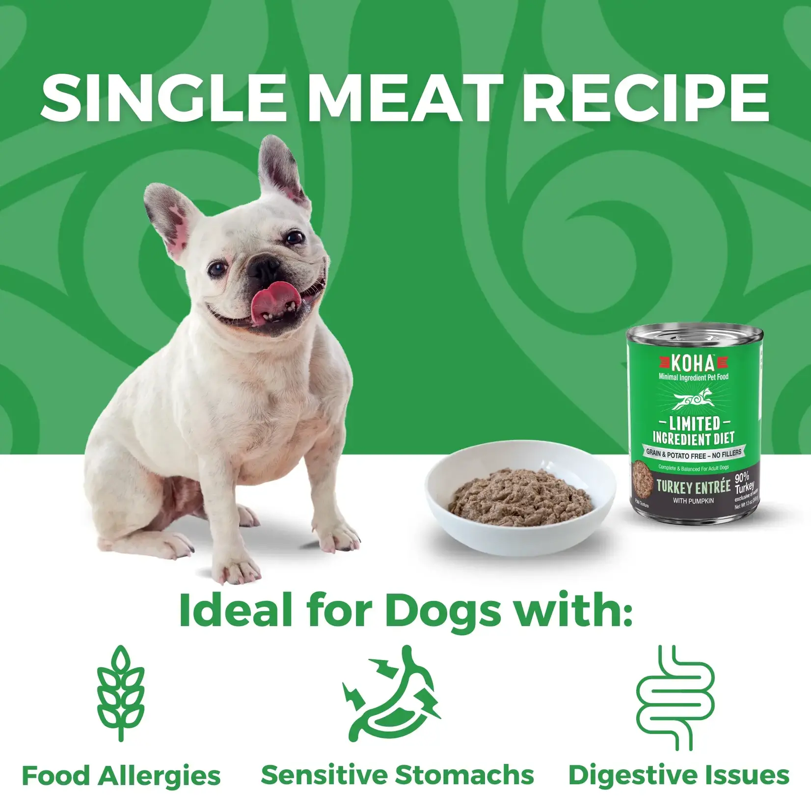 Koha Koha Dog Grain Free Limited Ingredient Turkey Pate 13 OZ