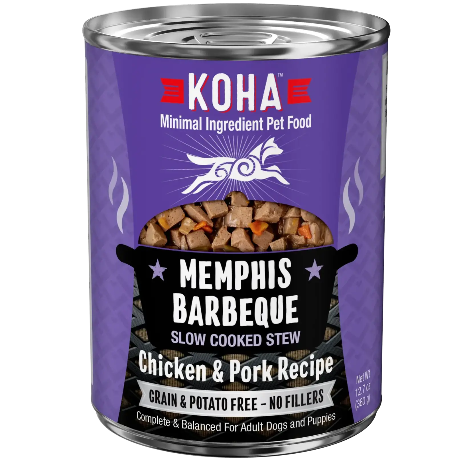 Koha Koha Dog Grain Free Stew Memphis Barbeque 12.7 OZ