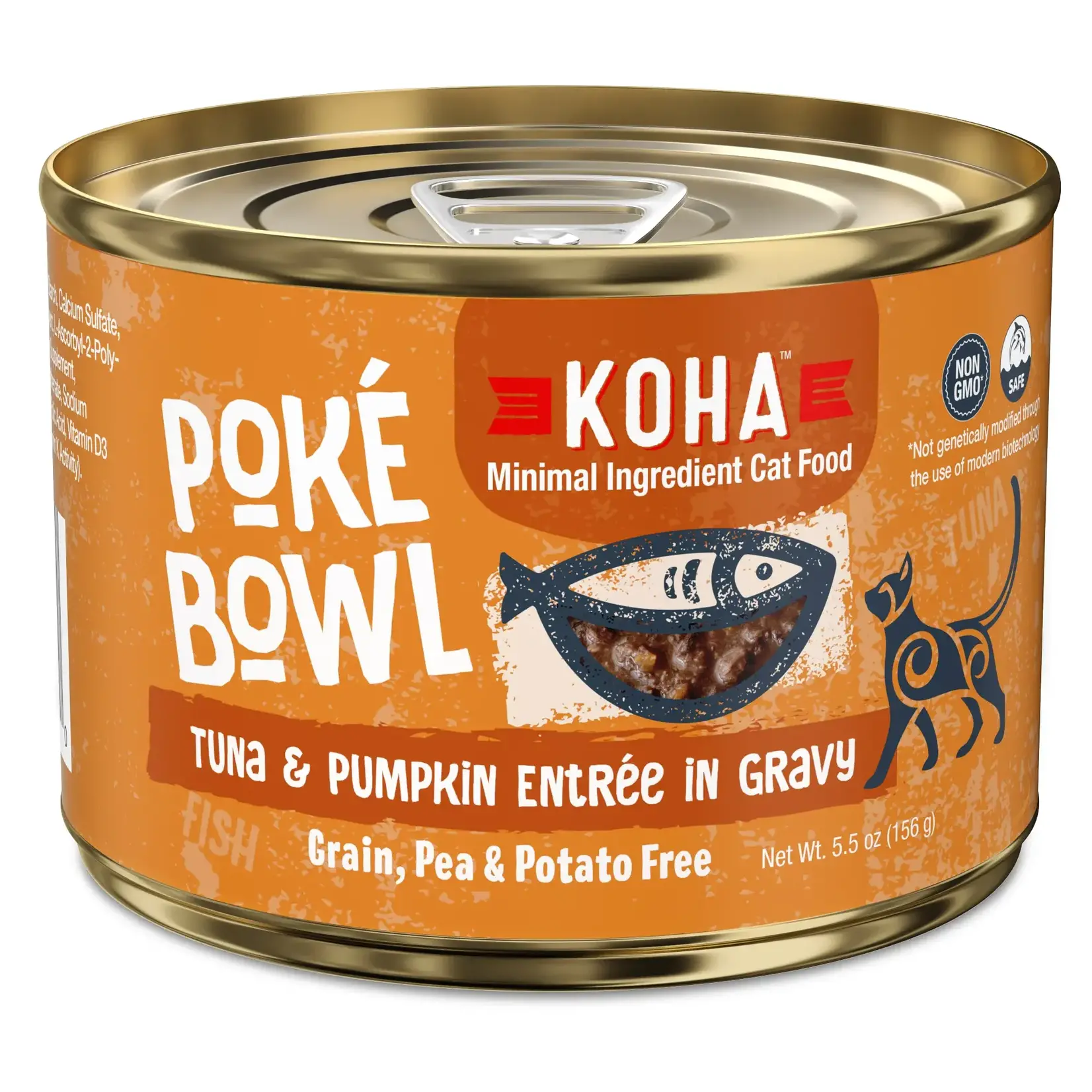 Koha Koha Cat GF Poké Bowl Tuna & Pumpkin 5.5oz Can