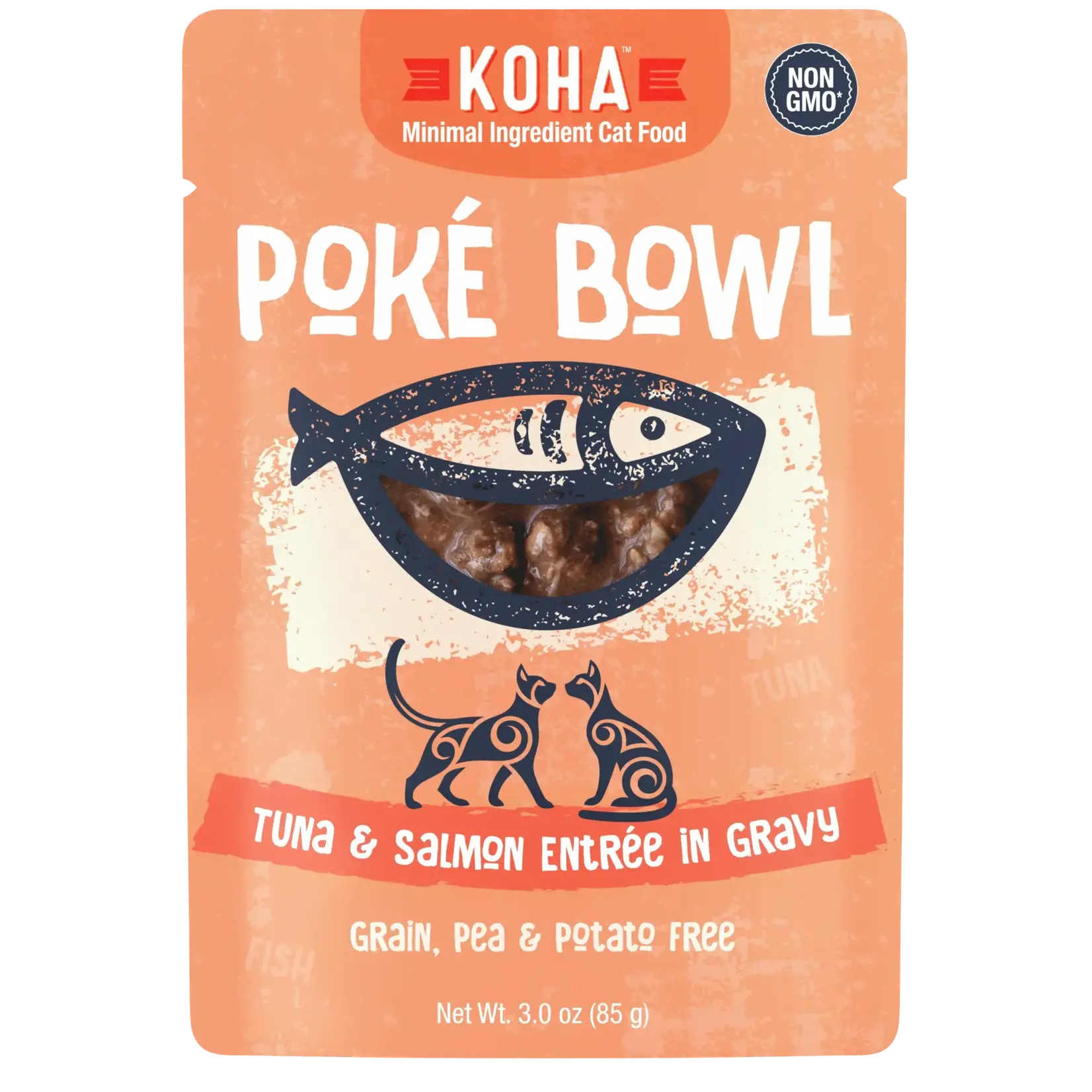 Koha Koha Cat GF Poké Bowl Tuna & Salmon 3oz Pouch