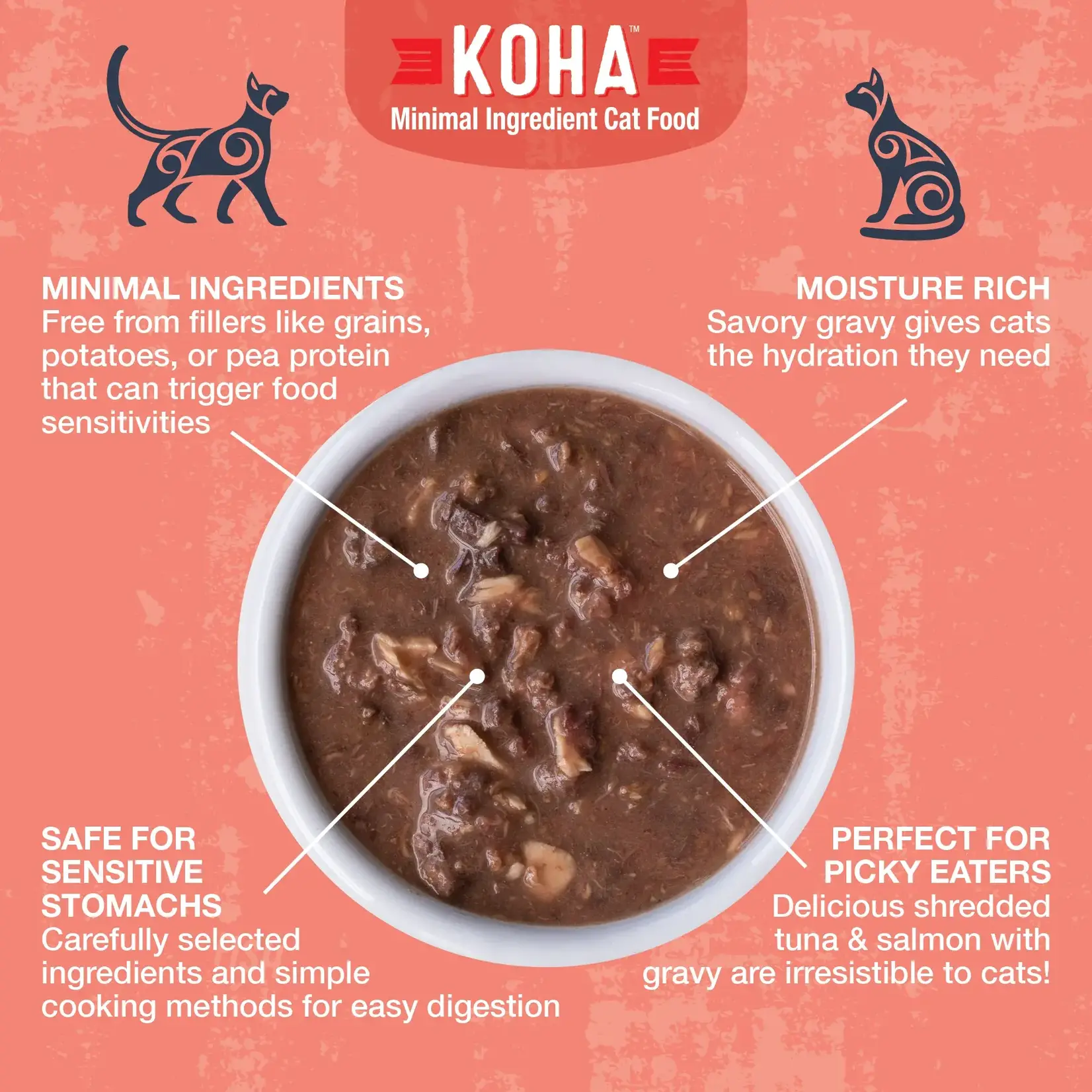 Koha Koha Cat GF Poké Bowl Tuna & Salmon 3oz Pouch
