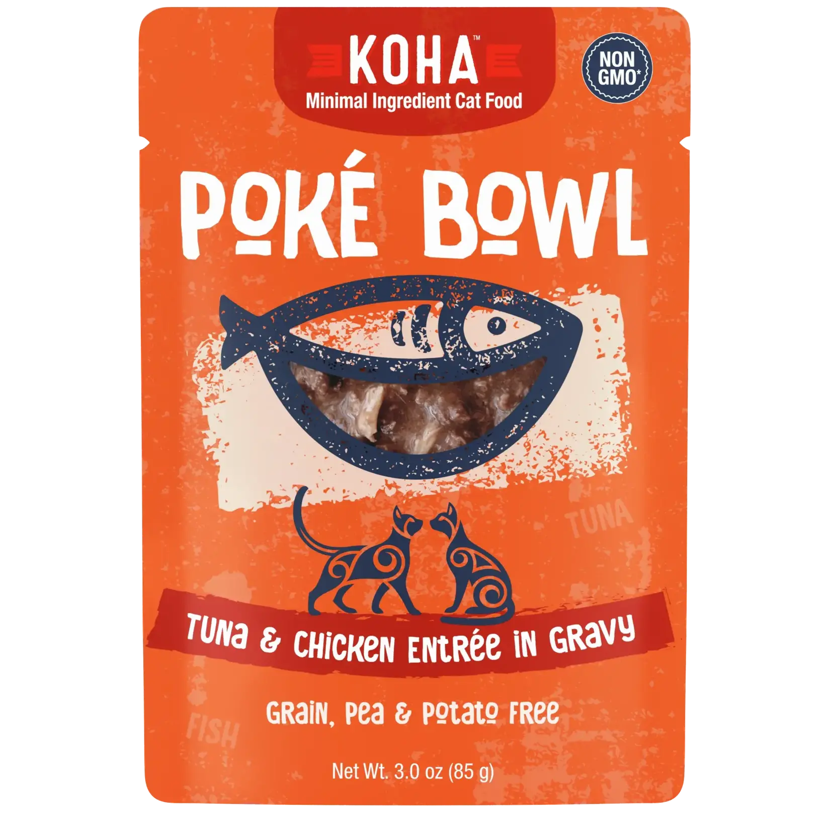 Koha Koha Cat GF Poké Bowl Tuna & Chicken 3oz Pouch
