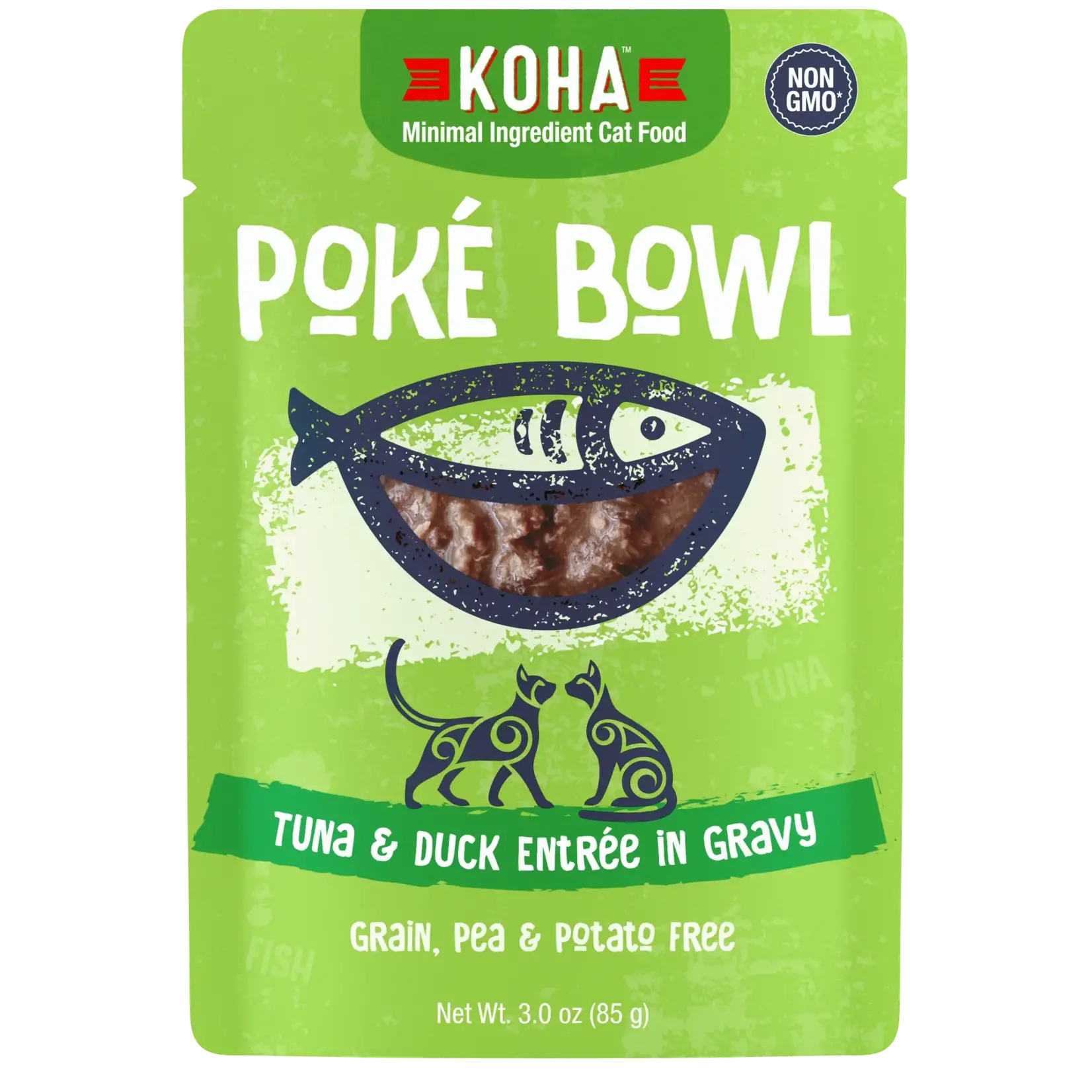 Koha Koha Cat GF Poké Bowl Tuna & Duck 3oz Pouch