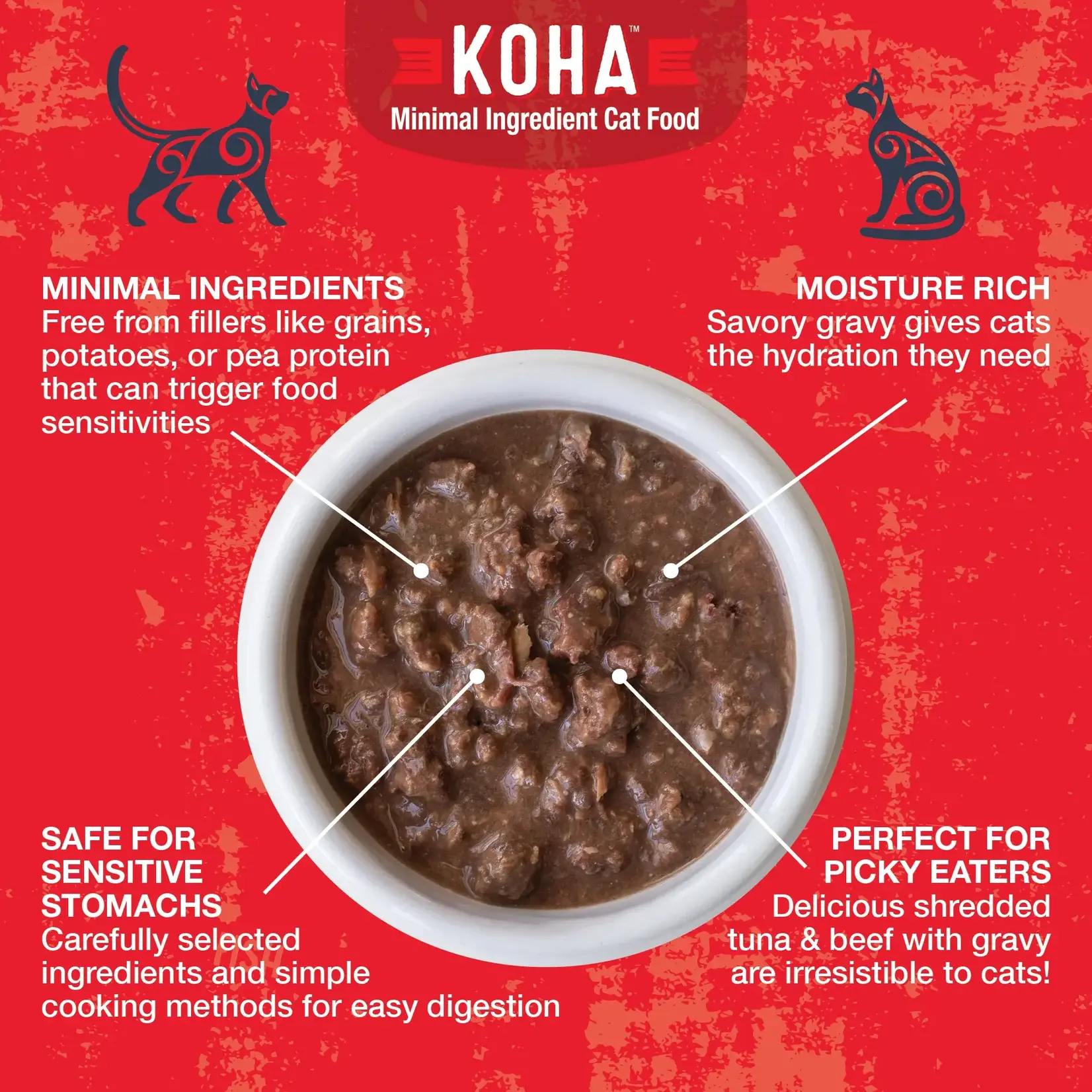 Koha Koha Cat GF Poké Bowl Tuna & Beef 3oz Pouch