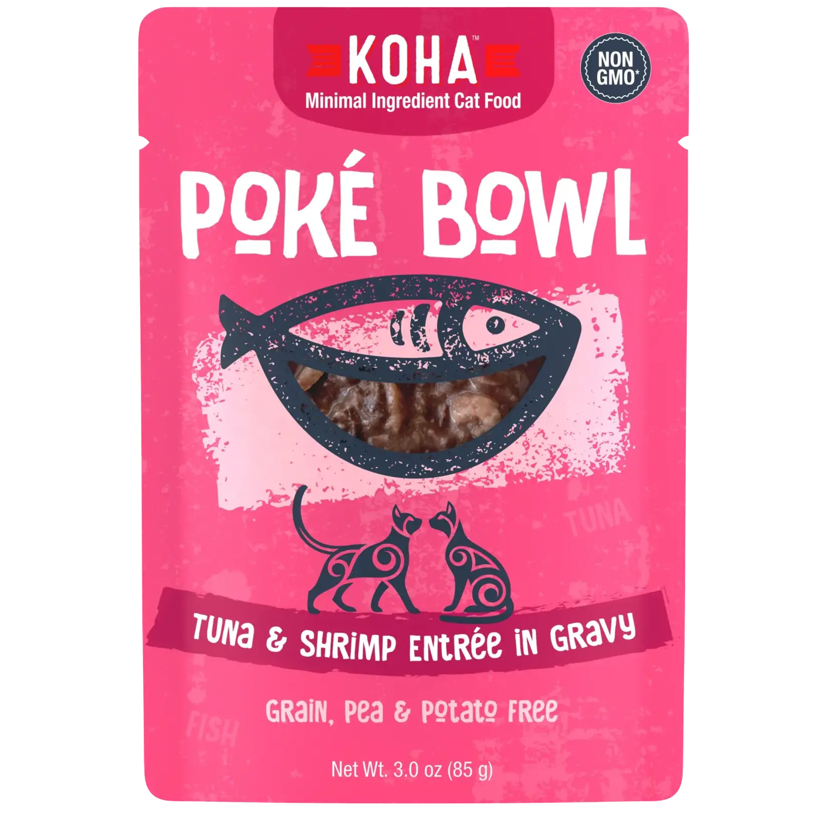 Koha Koha Cat GF Poké Bowl Tuna & Shrimp 3oz Pouch