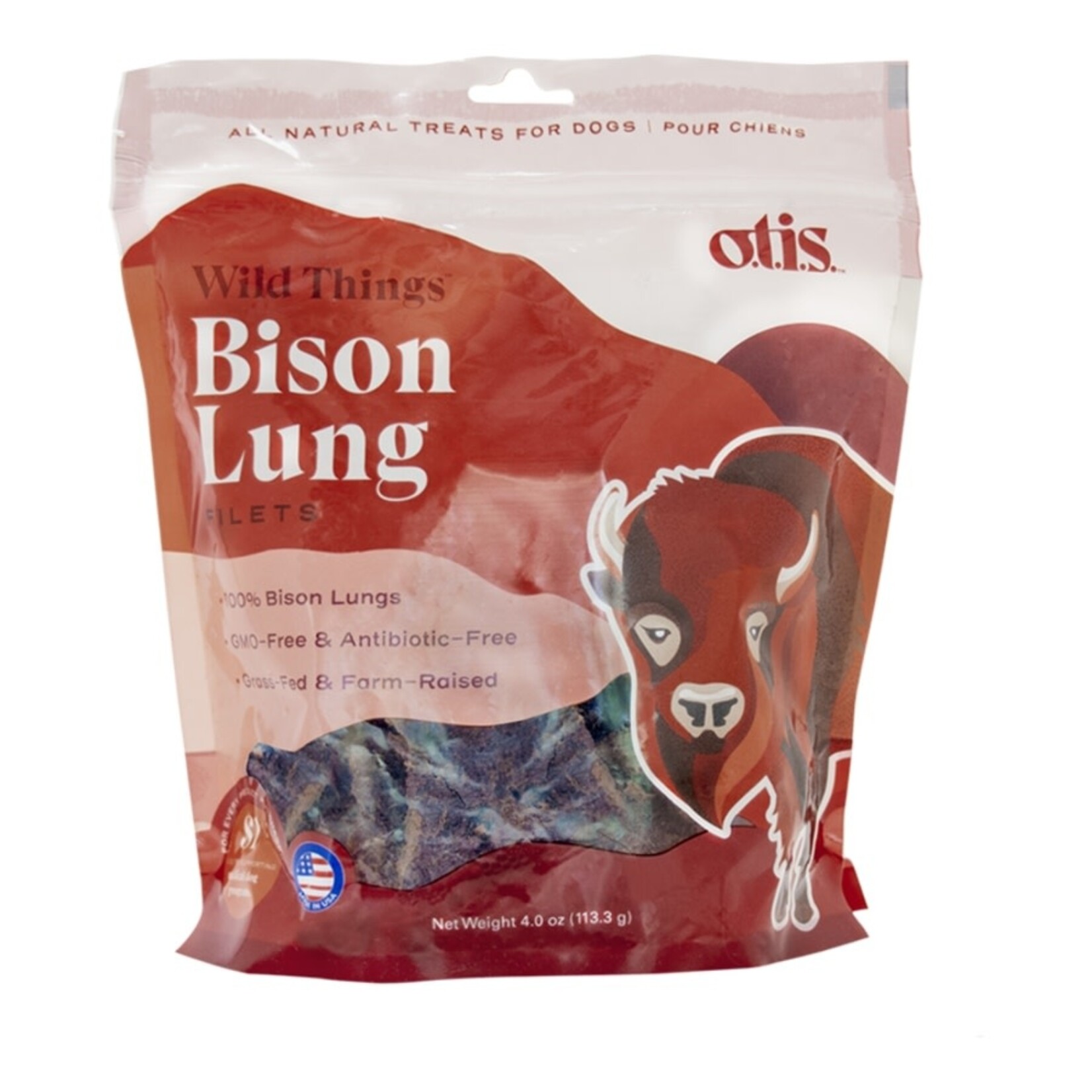 O.T.I.S OTIS D GF Wild Things Bison Lung Fillet 4oz