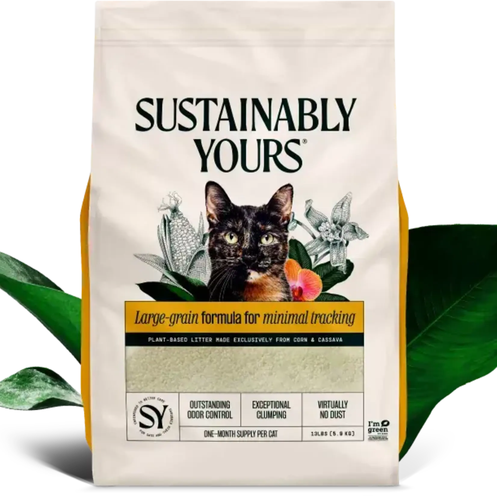 Sustainably Yours Sustainably Yours Plant-Based Cat Litter Large-Grain Formula  26#