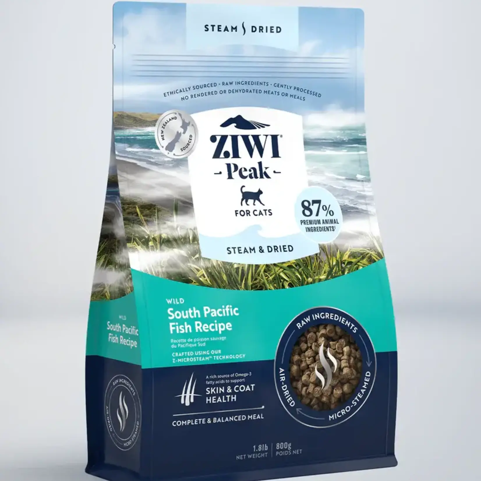 Ziwi Peak Ziwi Peak for Cats Steam & Dried Wild South Pacific Fish Recipe 1.8#