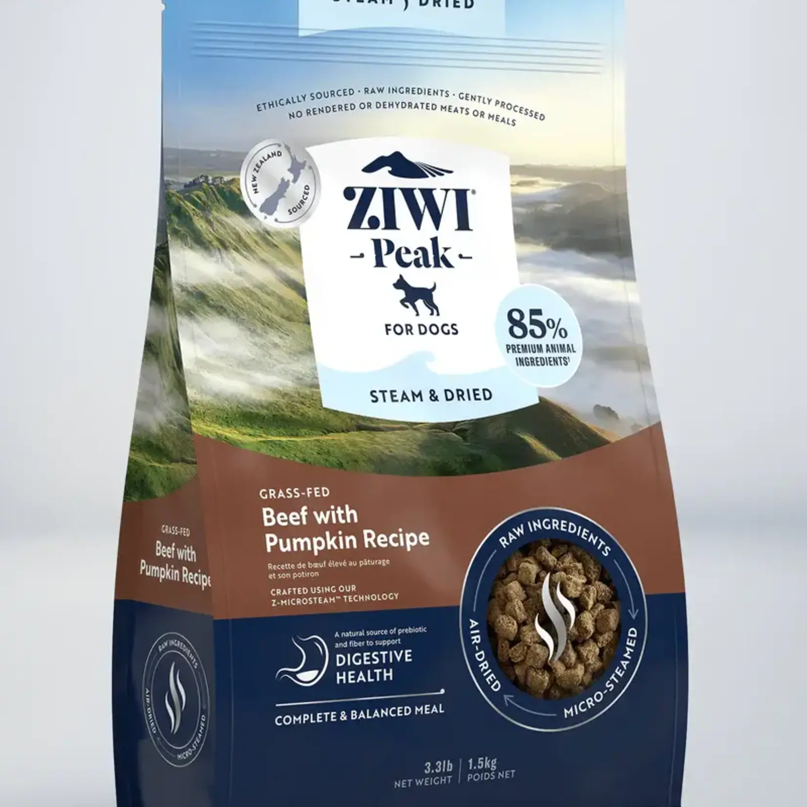 Ziwi Peak Ziwi Peak for Dogs Steam & Dried Beef with Pumpkin Recipe 1.8#