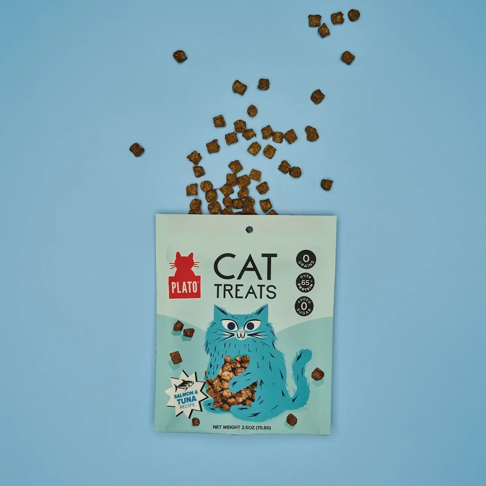 Plato Pet Treats Plato Air-Dried Cat Treats Salmon & Tuna Recipe 2.5oz