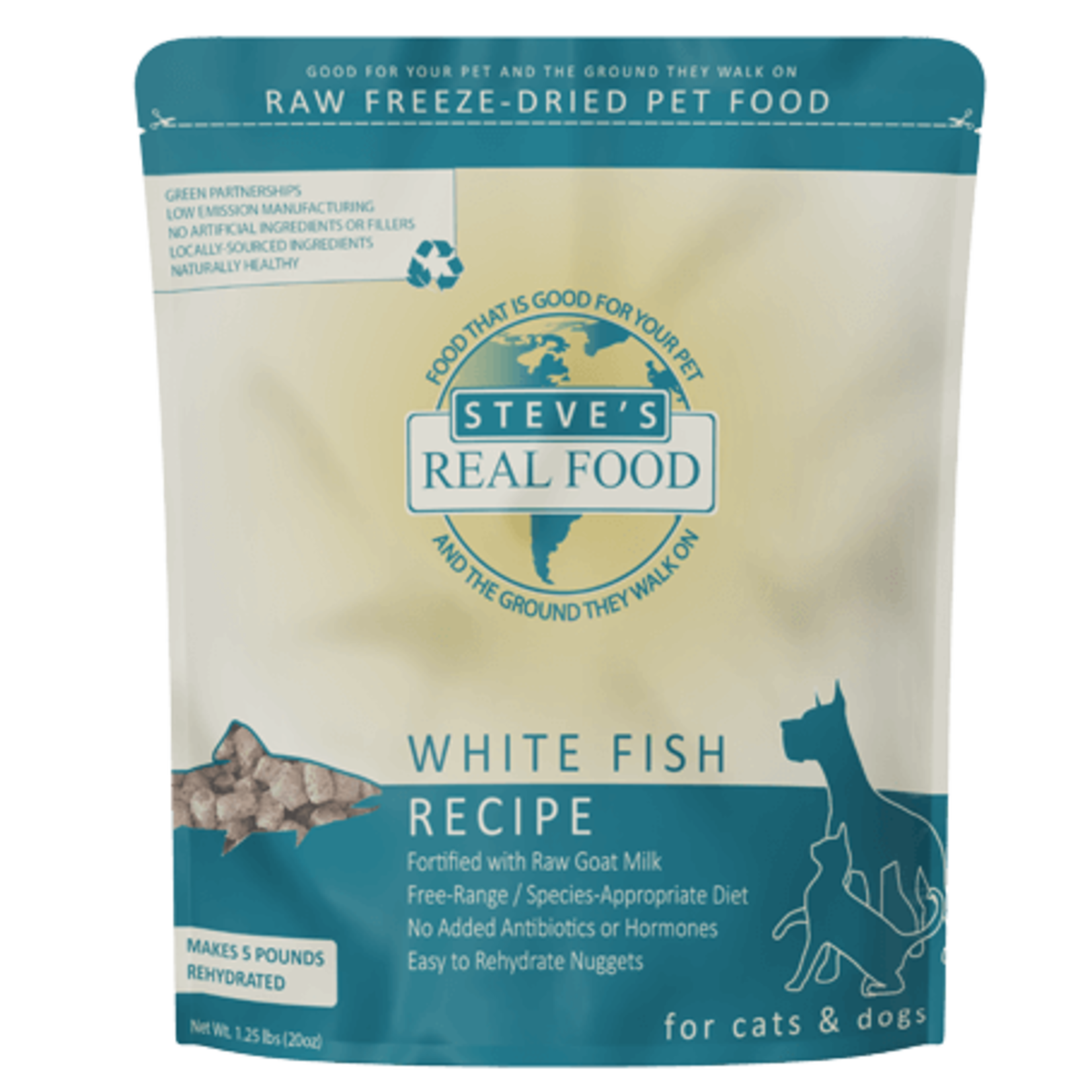 Steve's Real Food Steves D FD Whitefish 1.25#