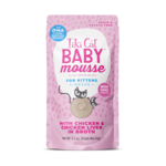 Tiki Pets Tiki Cat Baby Mousse for Kittens Chicken & Chicken Liver in Broth 2.4OZ Pouch