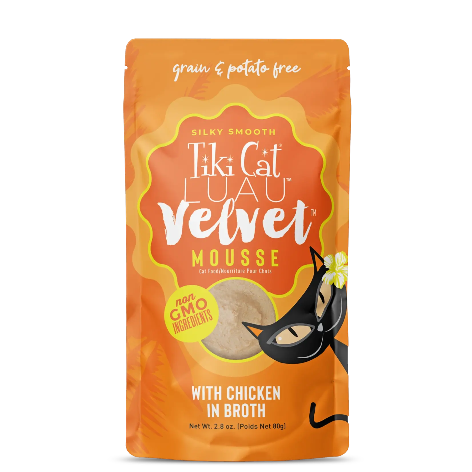 Tiki Pets Tiki Cat Luau Velvet Mousse Chicken 2.8 OZ Pouch