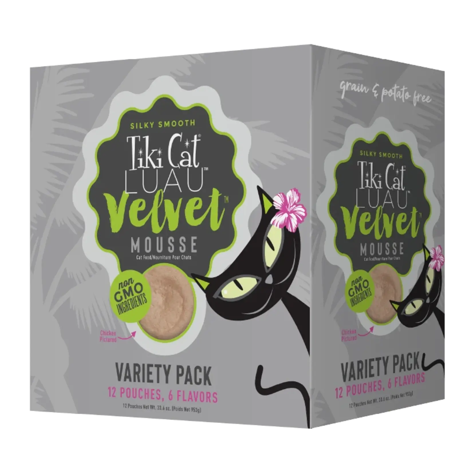 Tiki Pets Tiki Cat Luau Velvet Mouse Variety Pack 12 2.8oz Pouches