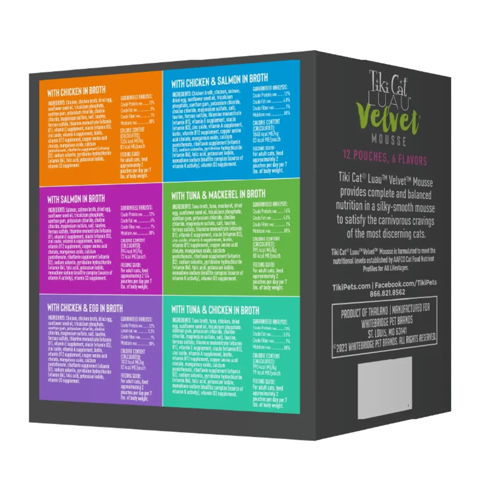 Tiki Pets Tiki Cat Luau Velvet Mouse Variety Pack 12 2.8oz Pouches