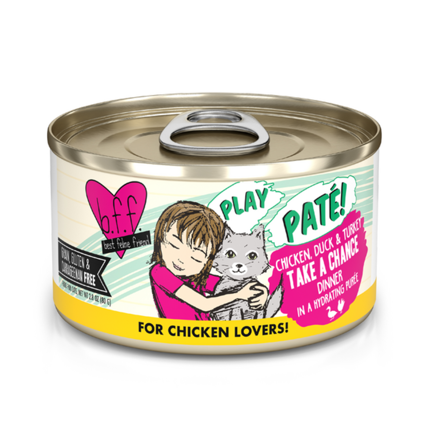 Weruva BFF PLAY Cat Chicken, Duck & Turkey Take A Chance 2.8 OZ
