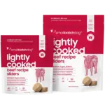 Small Batch Pets SmallBatch Dog Frozen Lightly Cooked Beef Sliders 5#