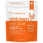 Small Batch Pets SmallBatch Dog Frozen Raw Chicken Patties 6#