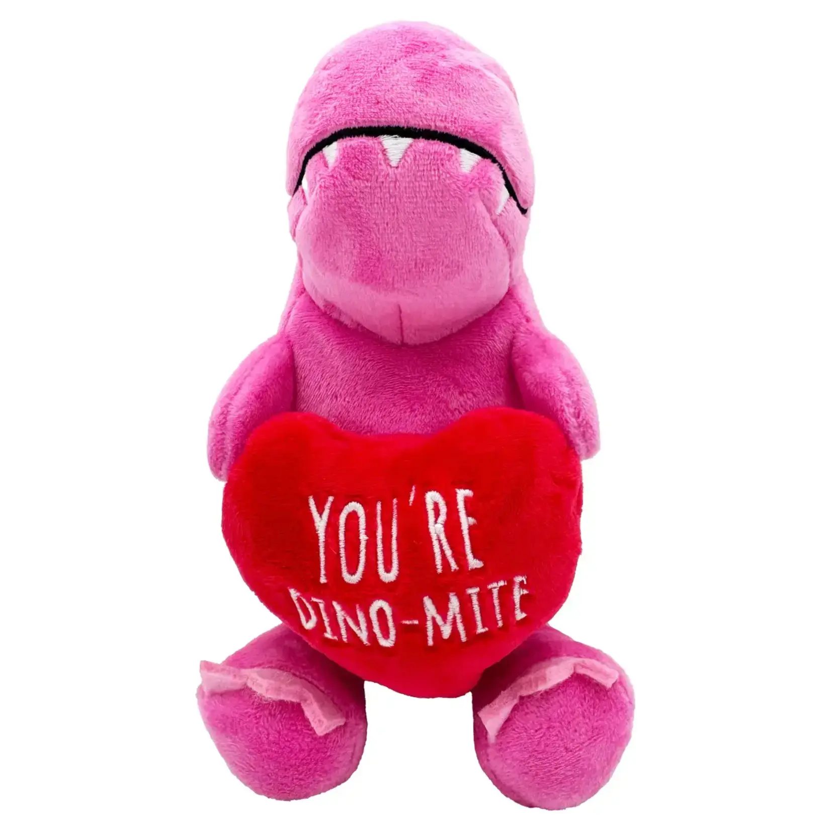 Huxley & Kent Huxley & Kent Valentine's Day Power Plush You're Dino-Mite Dog Toy