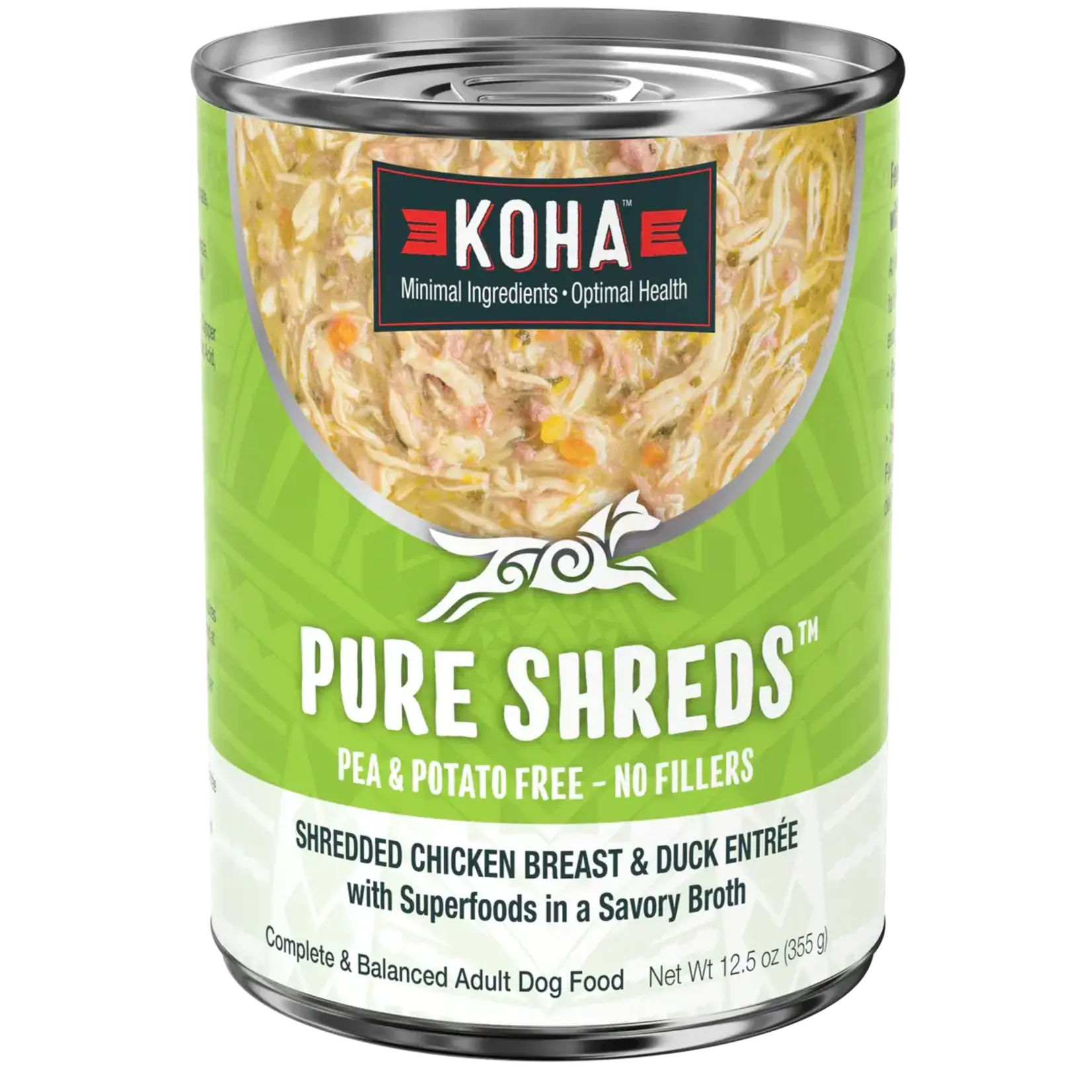 Koha Koha Dog Pure Shreds Chicken & Duck 12 OZ