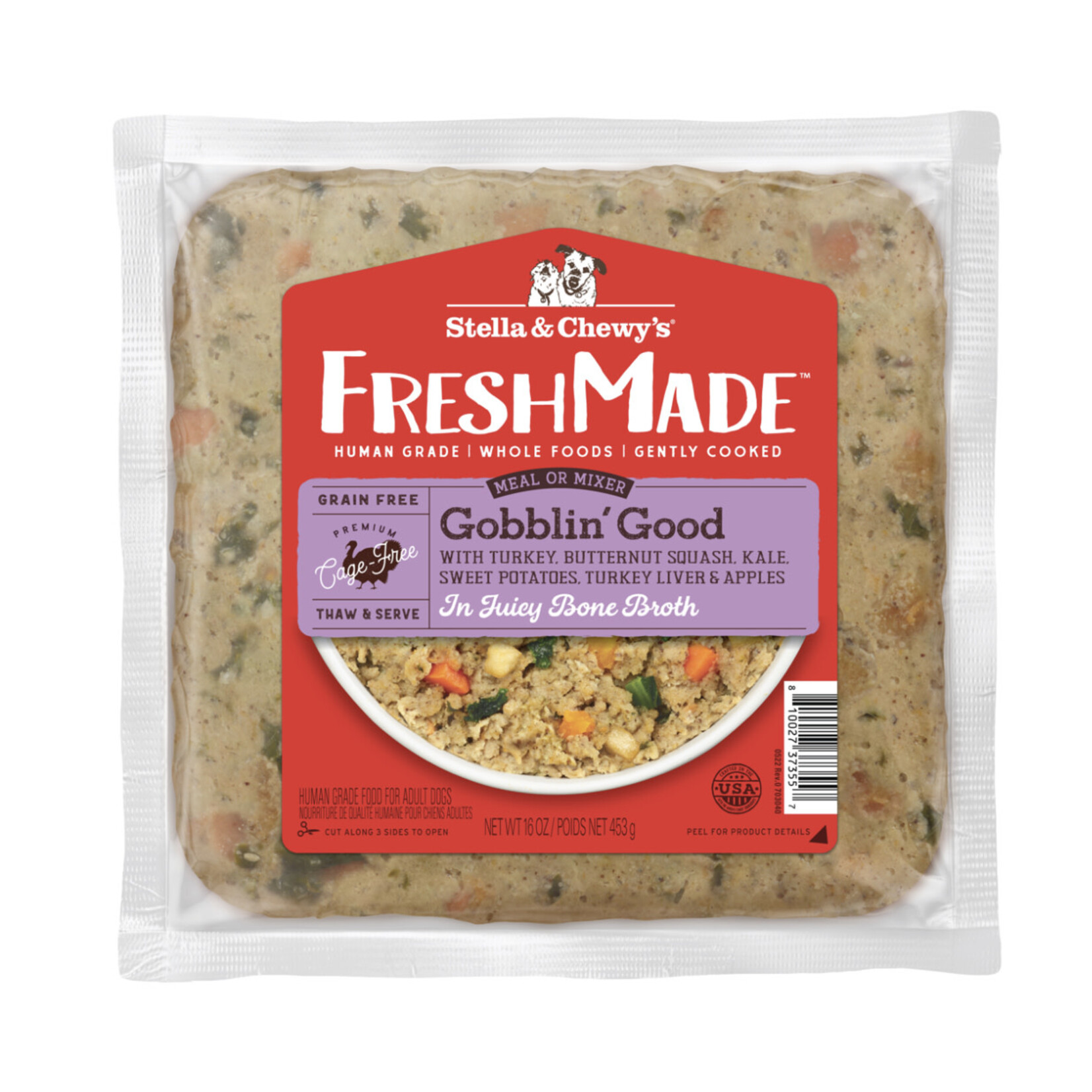 Stella & Chewy's Stella & Chewy's FZ FreshMade for Dogs Gobblin' Good 16 oz