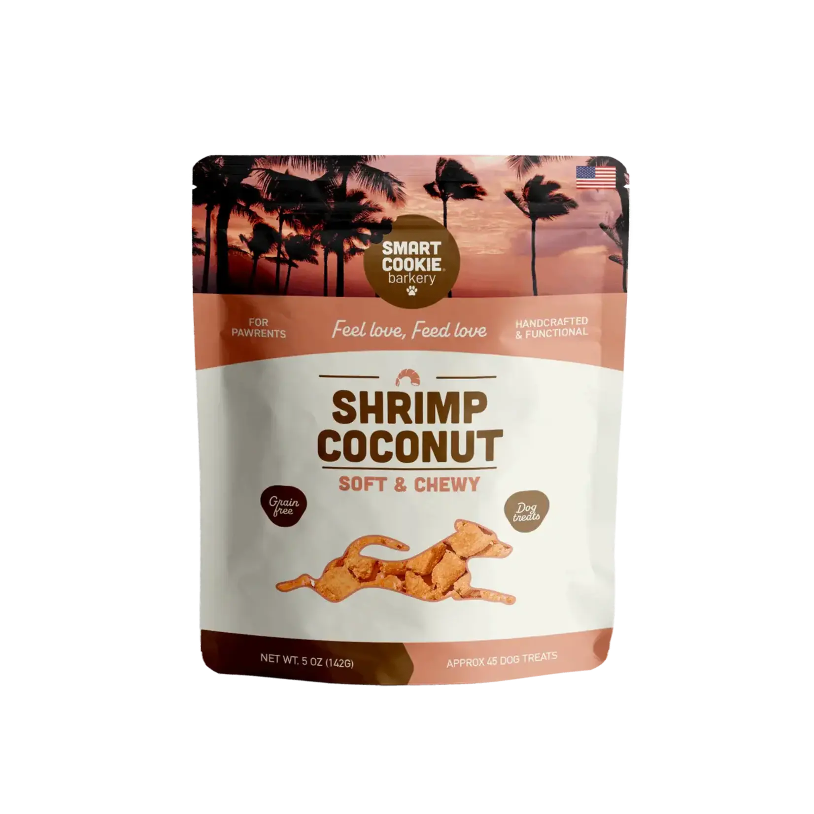 Smart Cookie Smart Cookie Barkery GF Shrimp & Coconut Soft & Chewy Dog Treats 5oz