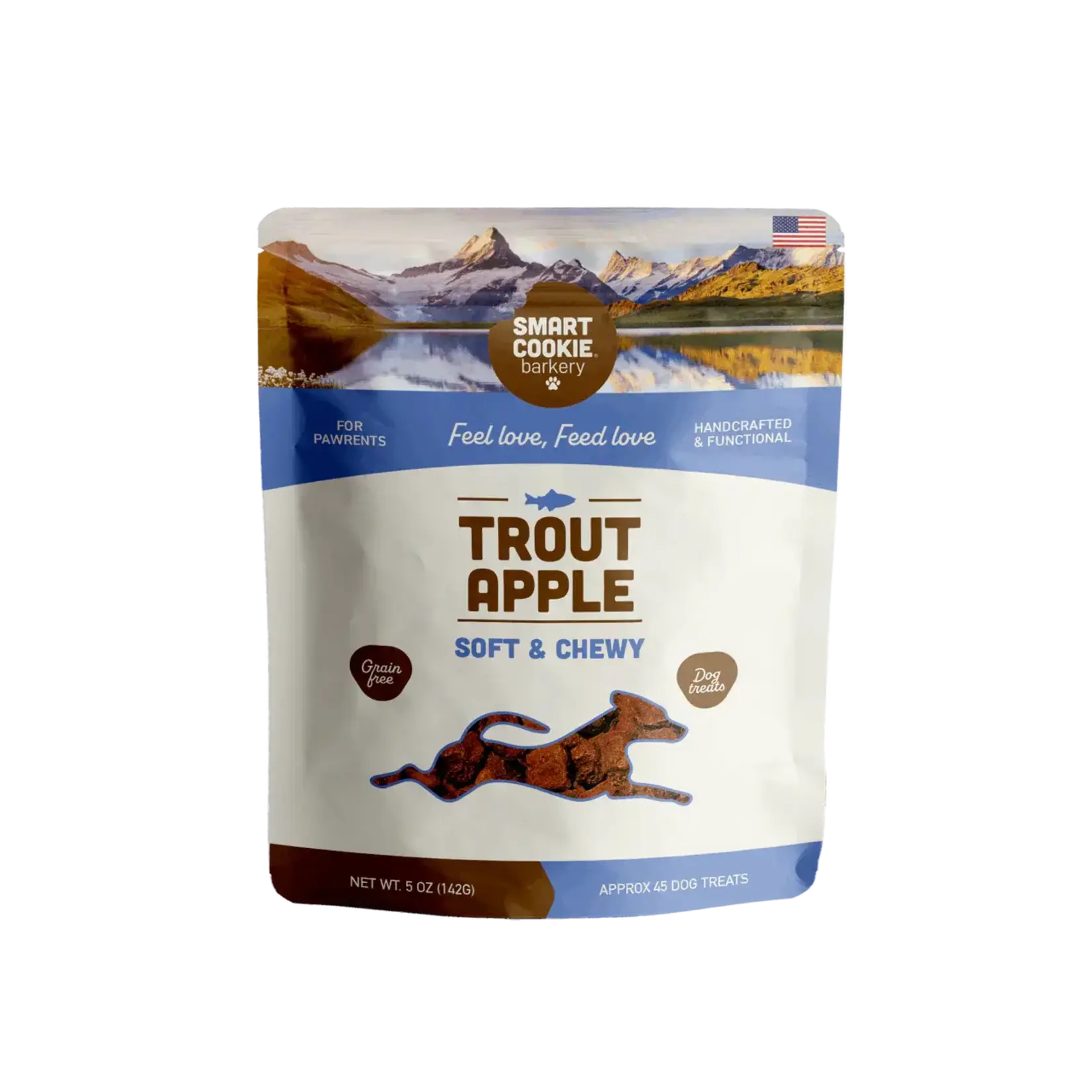 Smart Cookie Smart Cookie Barkery GF Trout Apple Soft & Chewy Dog Treats 5oz