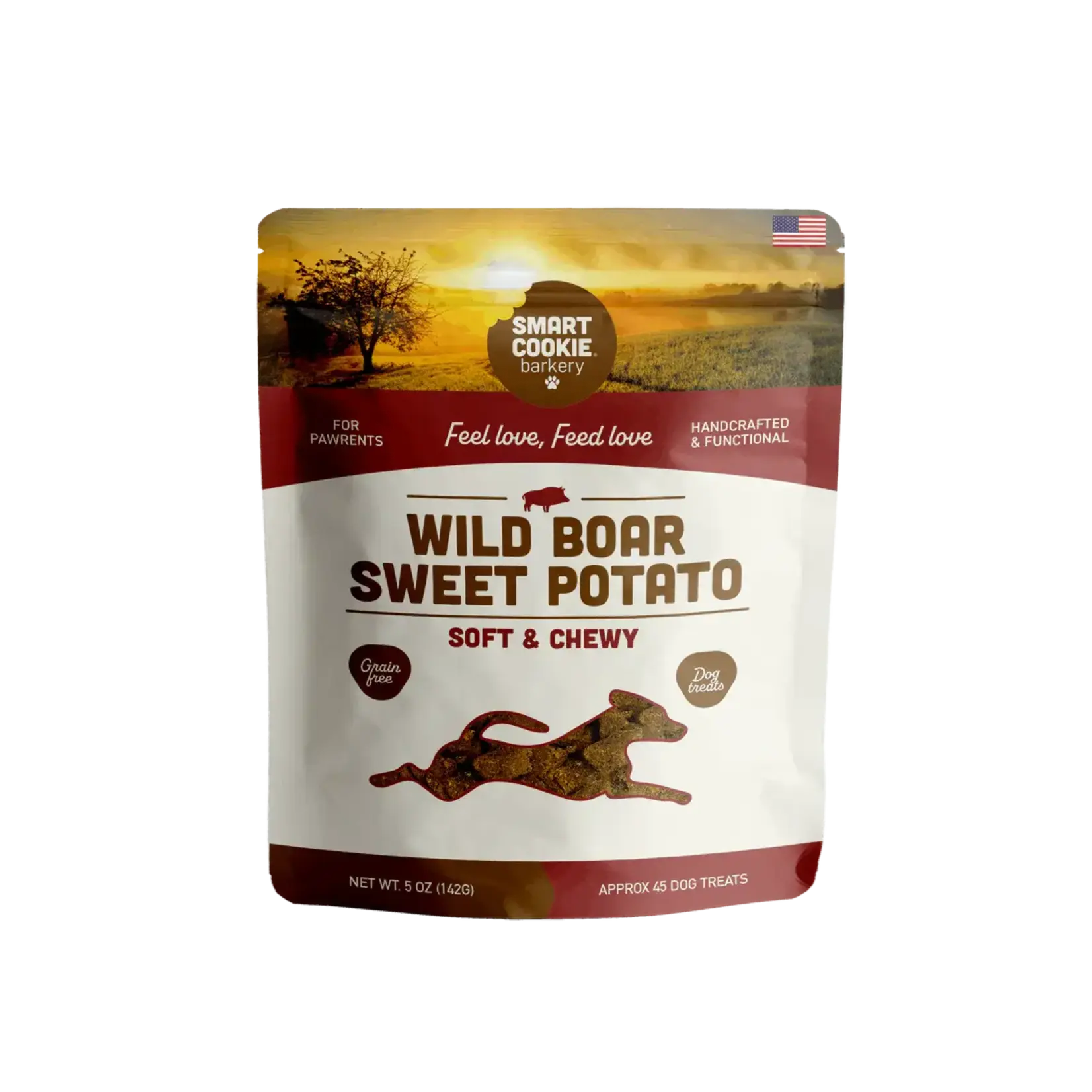 Smart Cookie Smart Cookie Barkery GF Wild Boar Sweet Potato Soft & Chewy Dog Treats 5oz